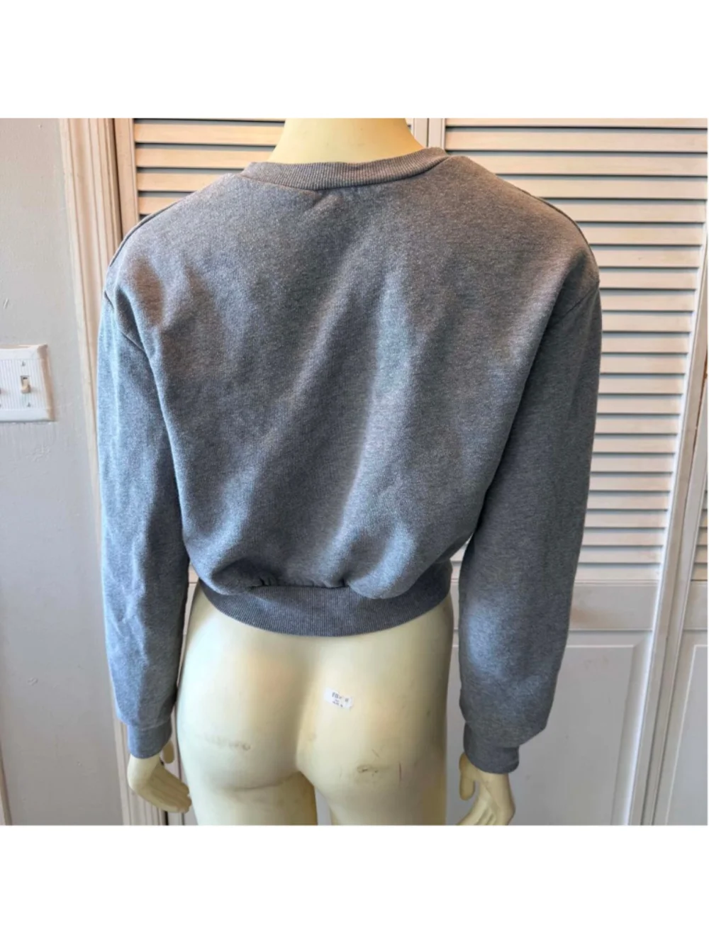 Juniors Wild Fable Gray Cropped Sweatshirt S - Picture 4 of 8